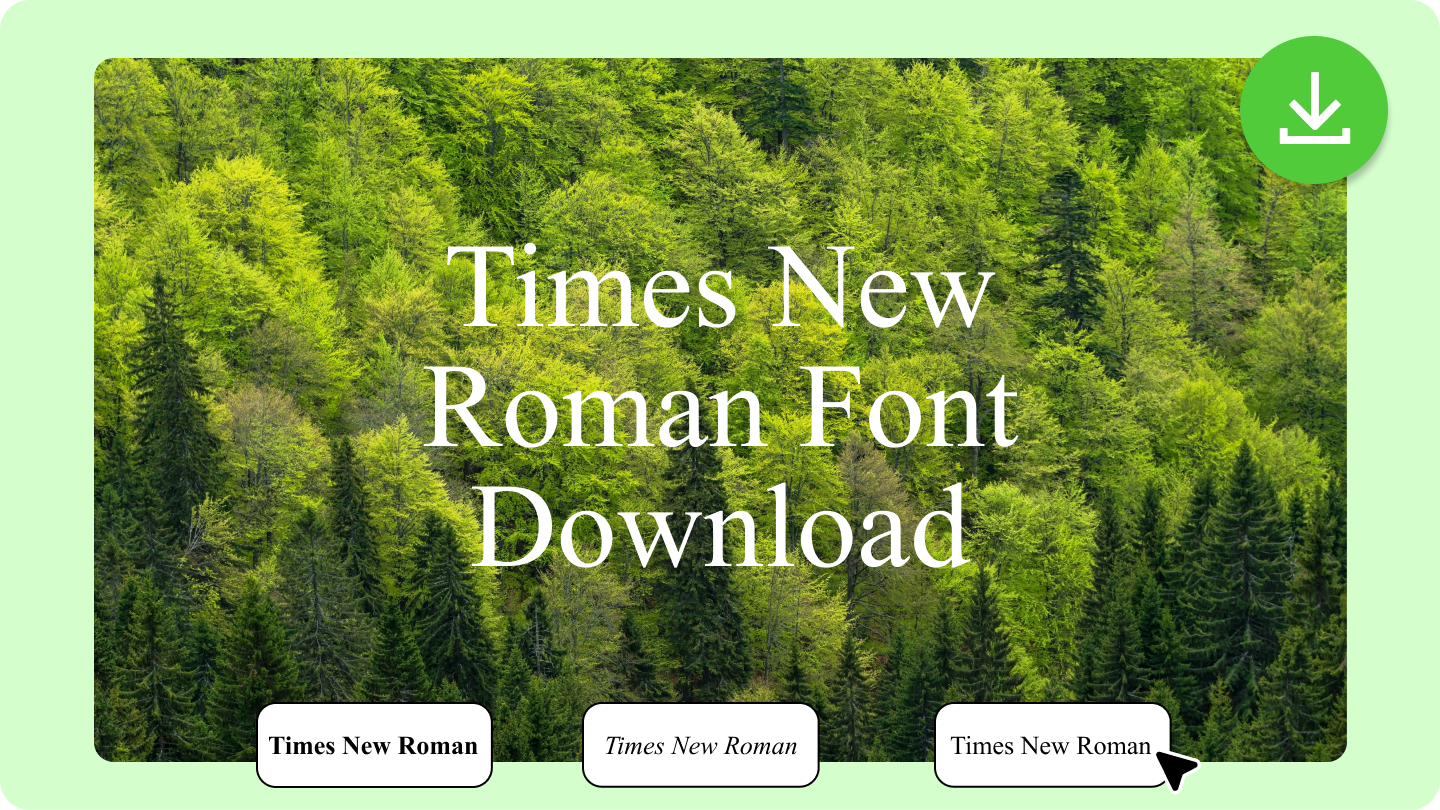 times new roman font download