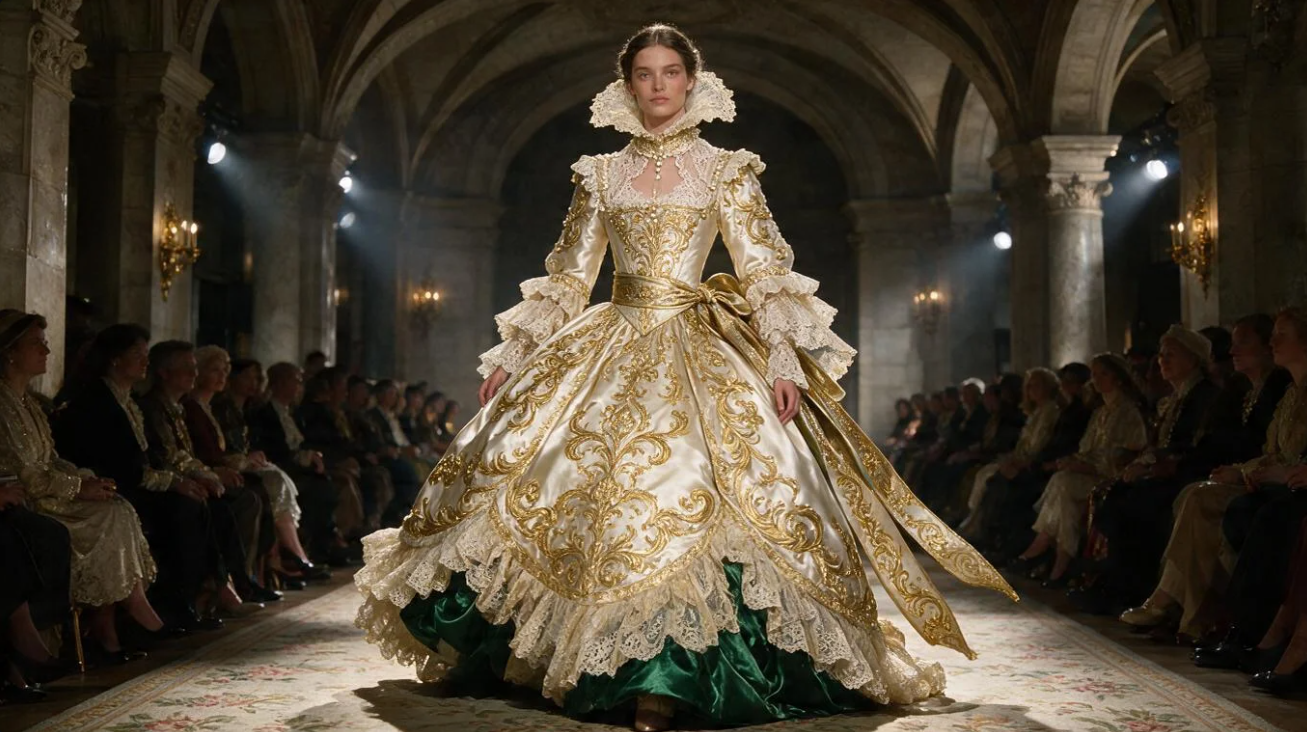 High-fashion clothing concepts visual
