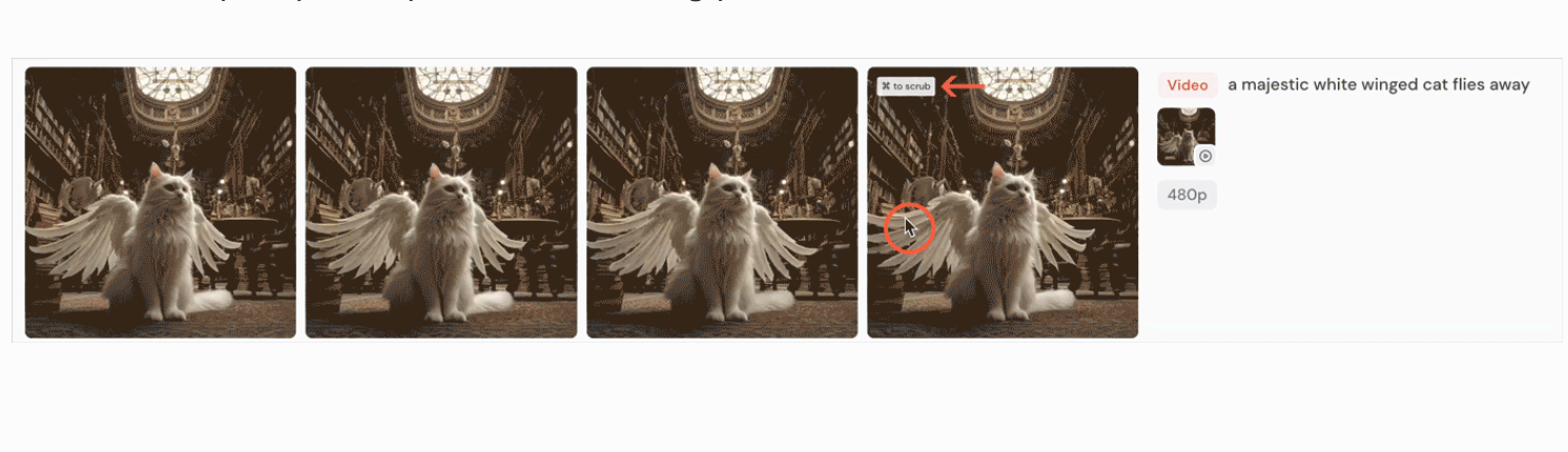 Воспроизведите свое видео на видеомодель Midjourney V1