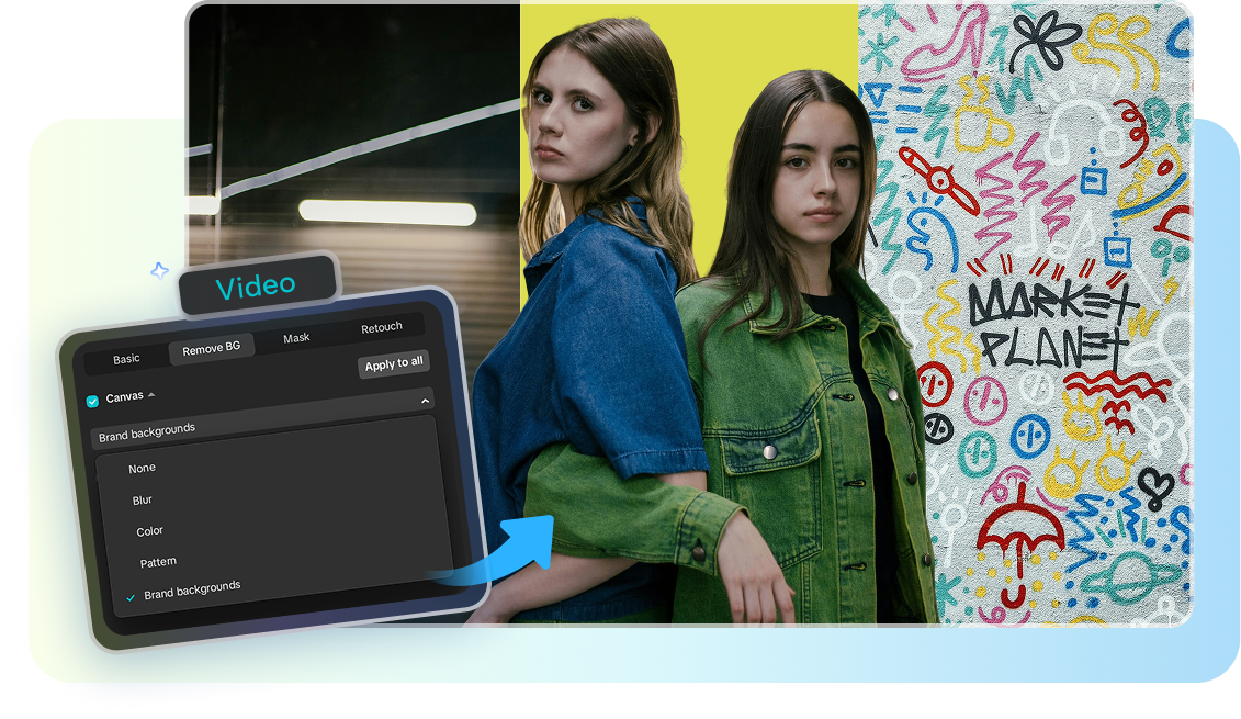 Change video background color in CapCut