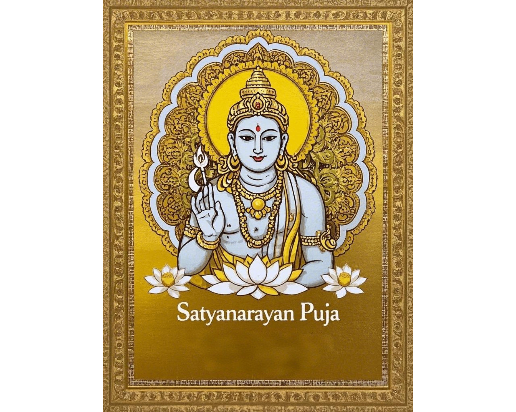 Satyanarayan puja invitation card design