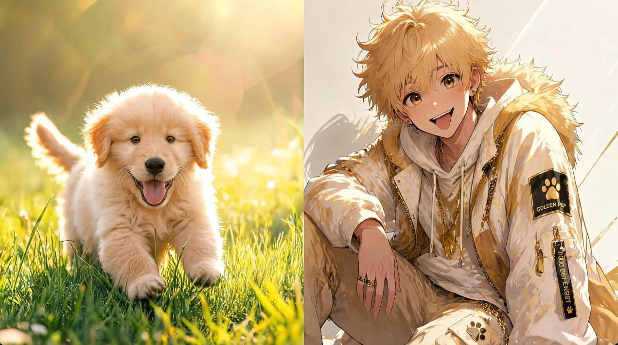 A fun and creative anime character image