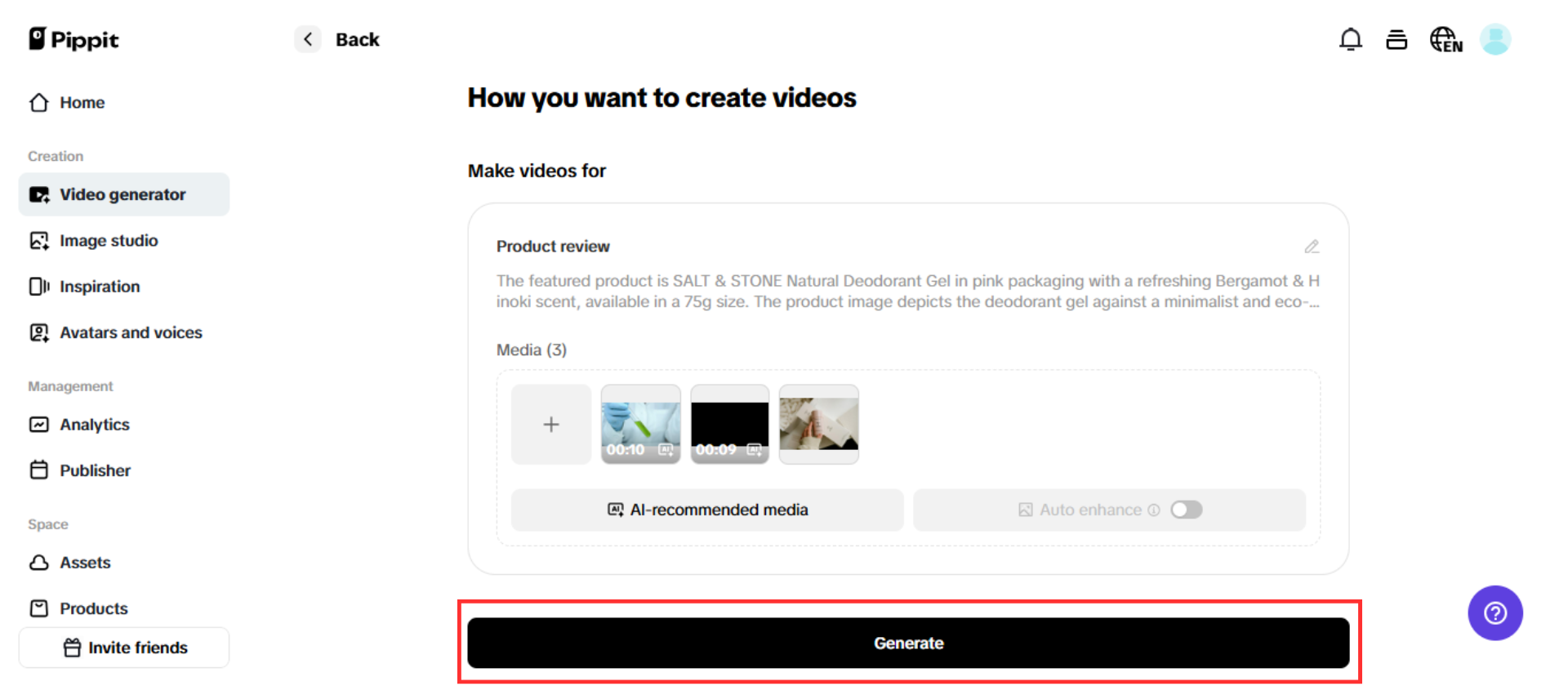 Tạo video của bạn