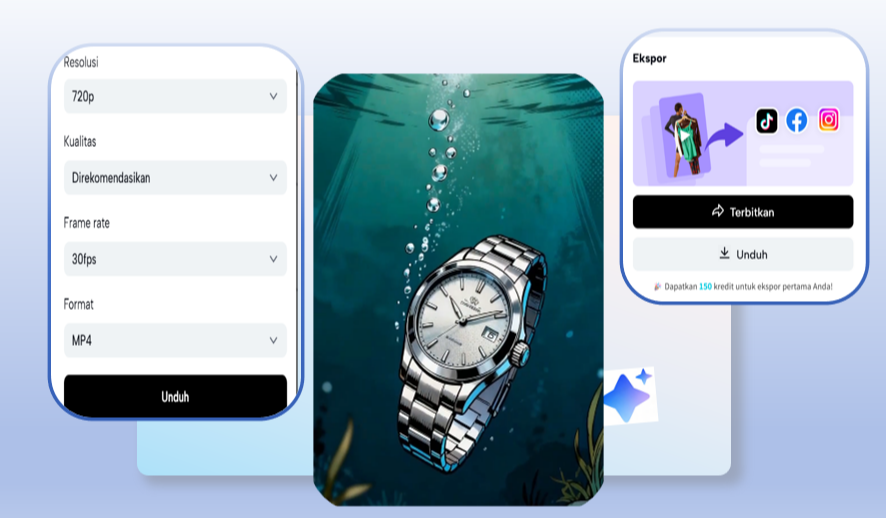 Edit dan ekspor video sesuai kebutuhan