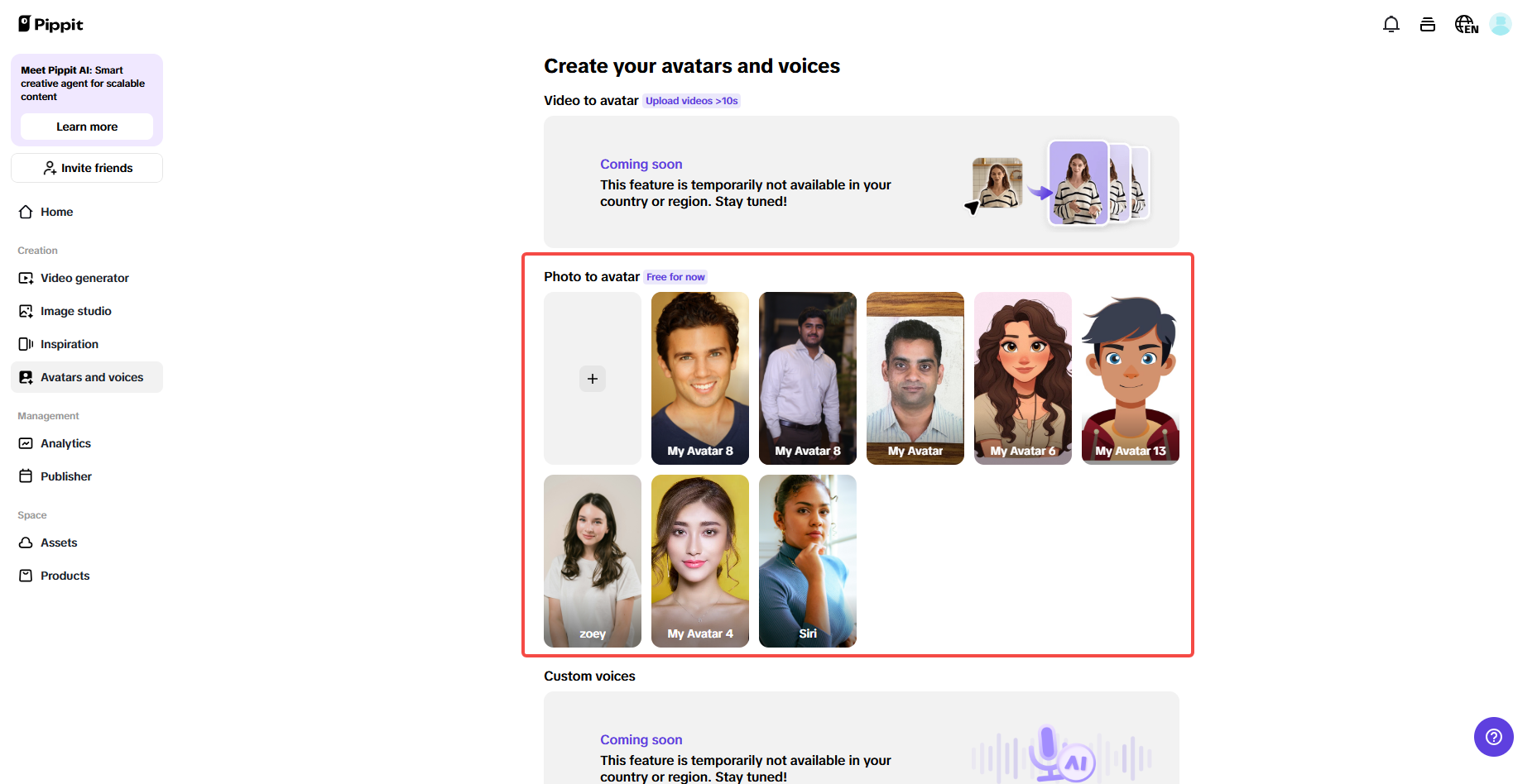 Quick photo-to-avatar transformation