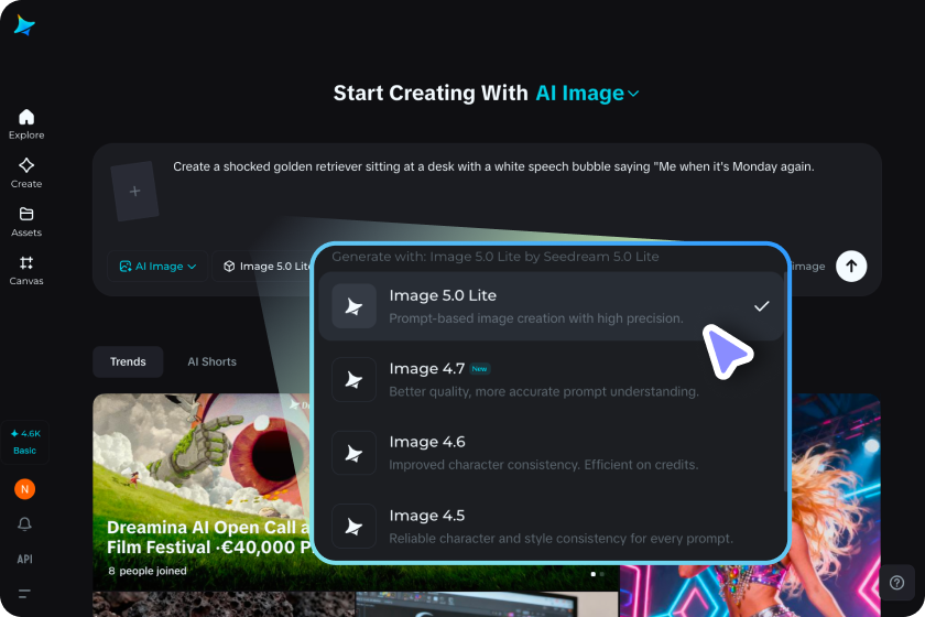 Select settings and generate