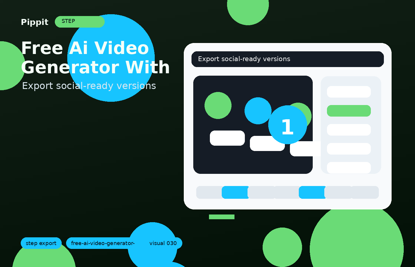 free ai video generator with no restrictions export and variants workflow in Pippit