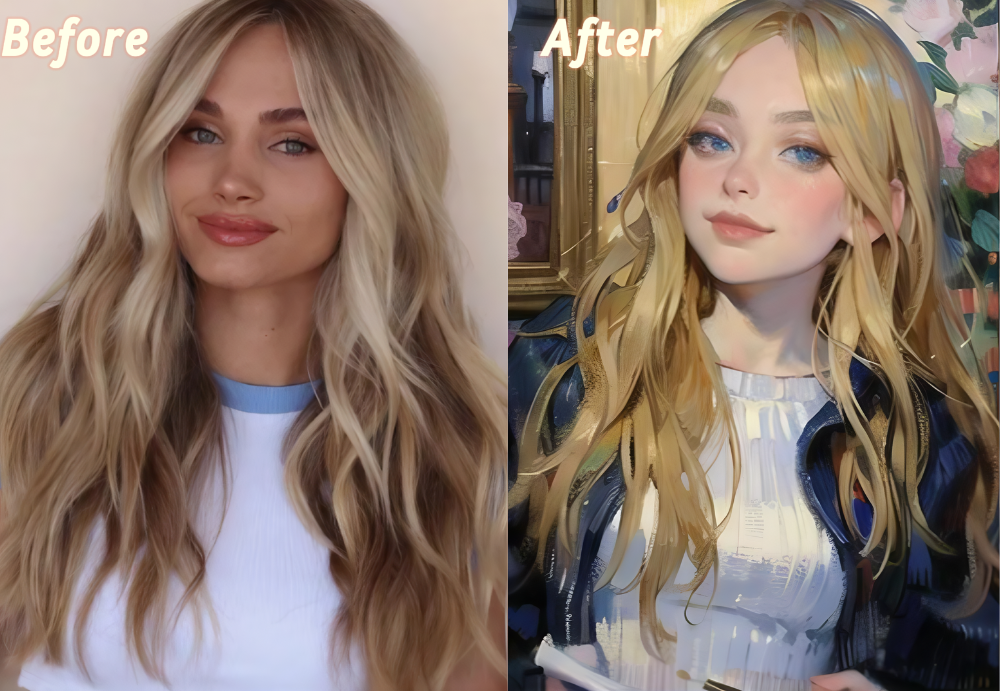 Realistic image to cartoon style conversion