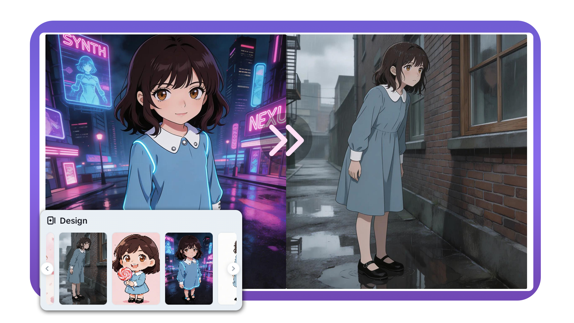 Diversi stili di arte manga