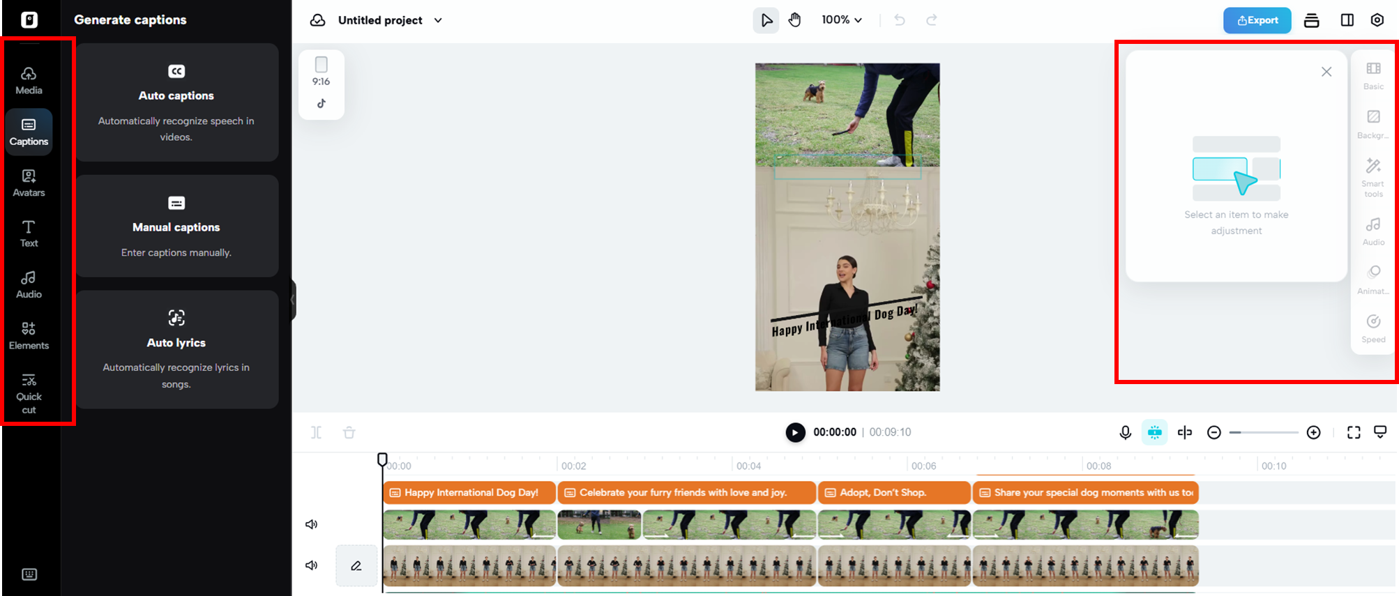 Ajuste finamente seu vídeo