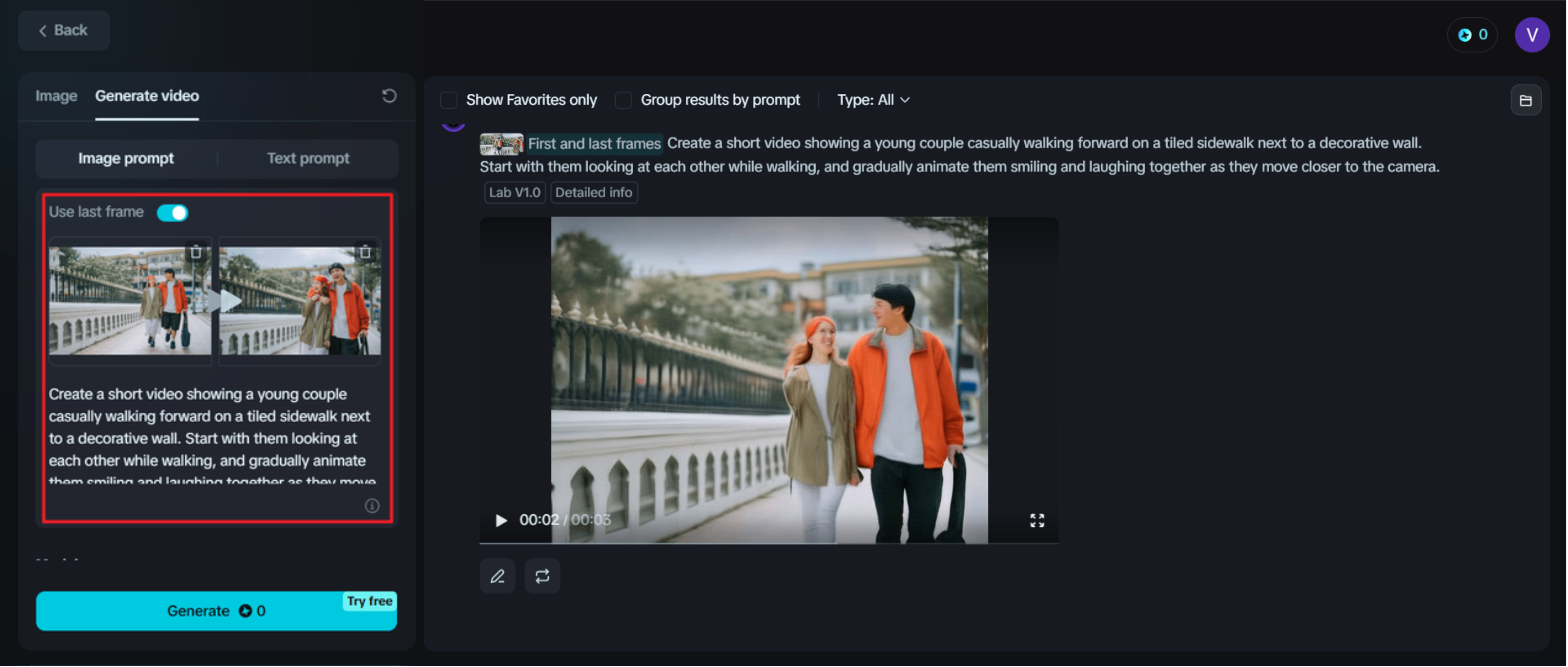 immagine gratuita in video ai