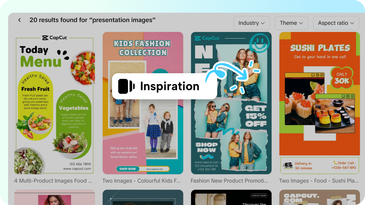 Customizable image templates