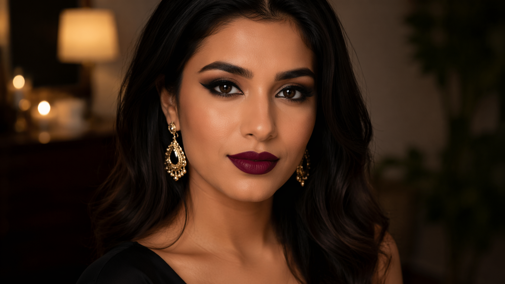 Dreamina virtuelles Make-up anprobieren Beispiel 2: mutiges abendliches Make-up anprobieren