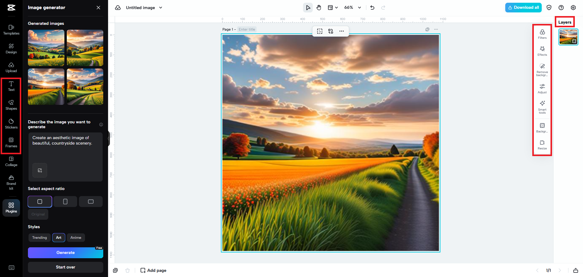 Edit your generated image
