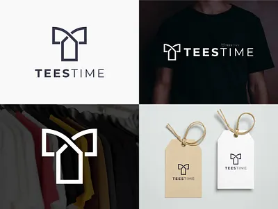 Shirt brand logo using creative typography style