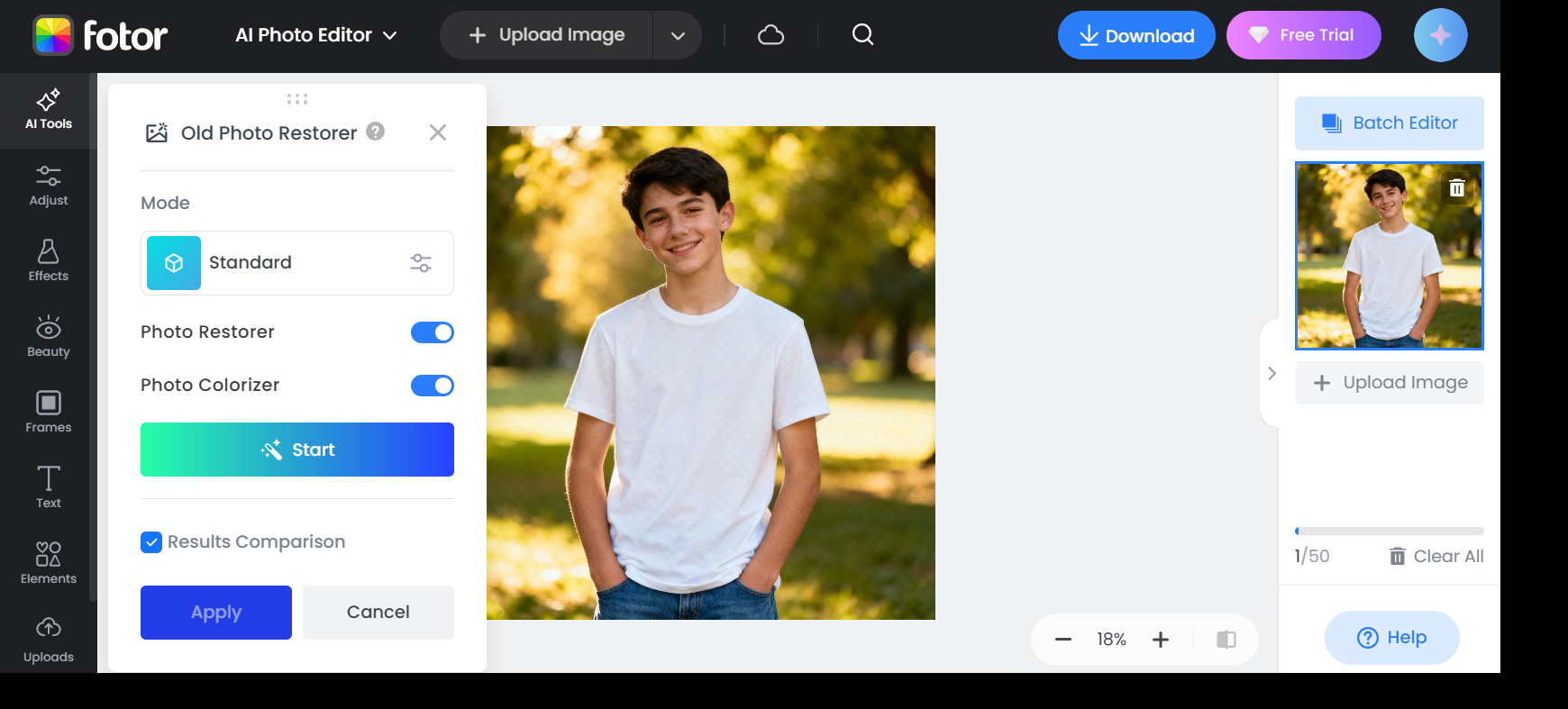 写真をアップロードする