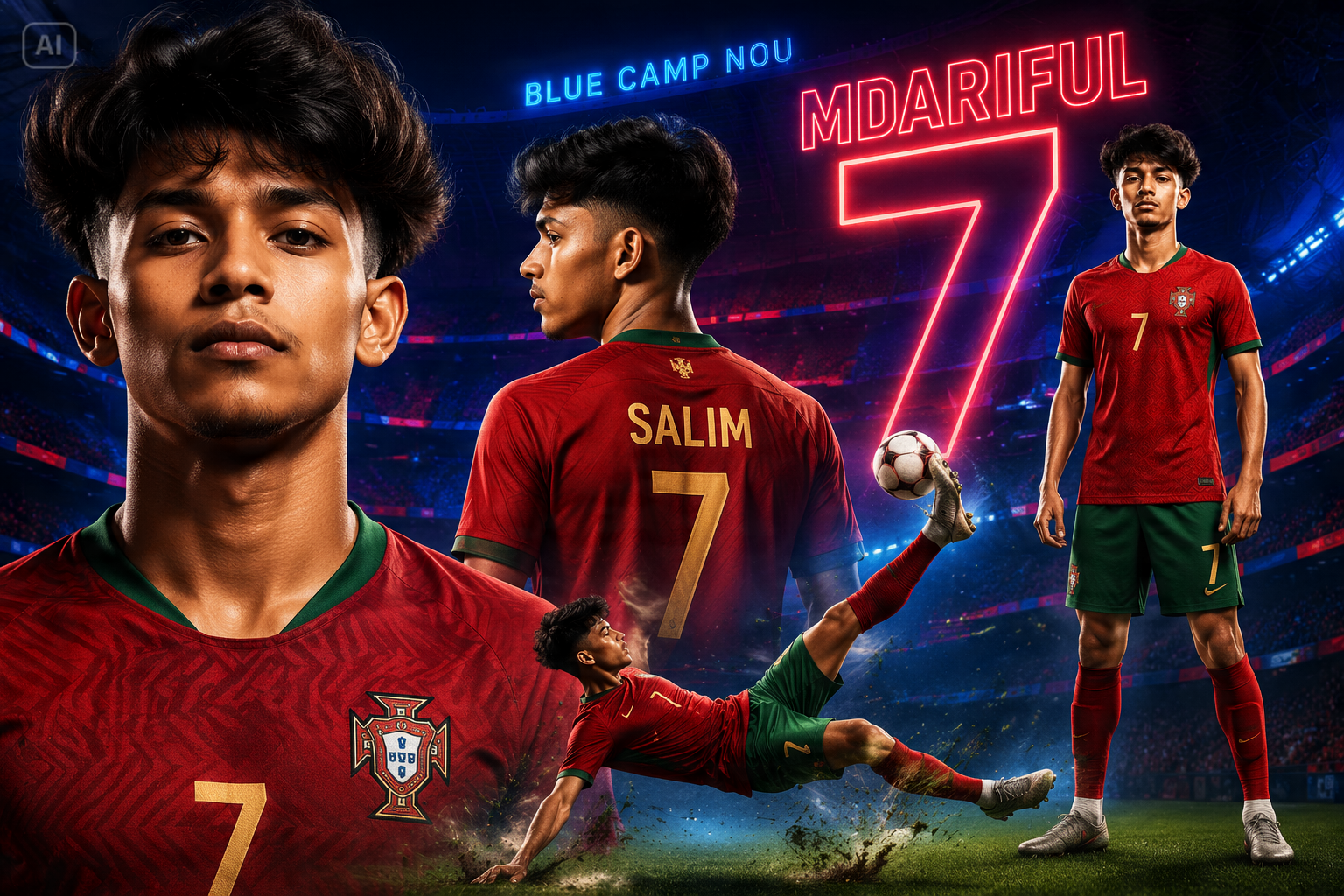 AI filtro de fútbol características del generador de video