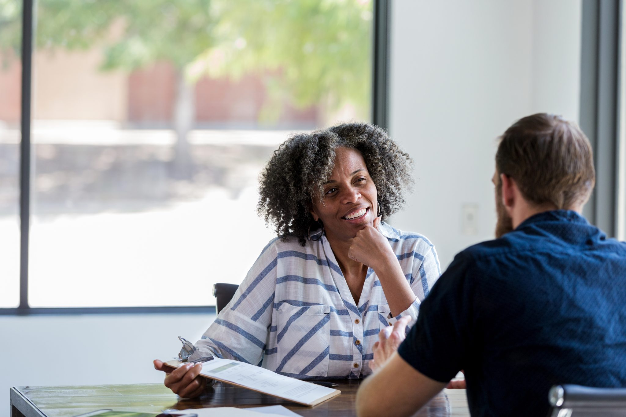 One-on-one interview