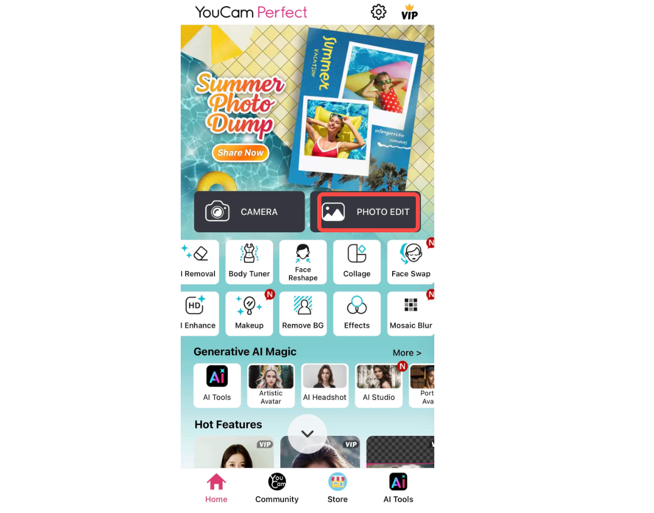 AI avatar tool on a mobile phone interface