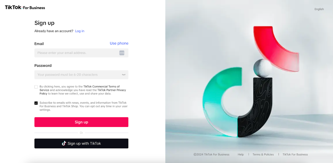 Setting up a TikTok Ads Manager account