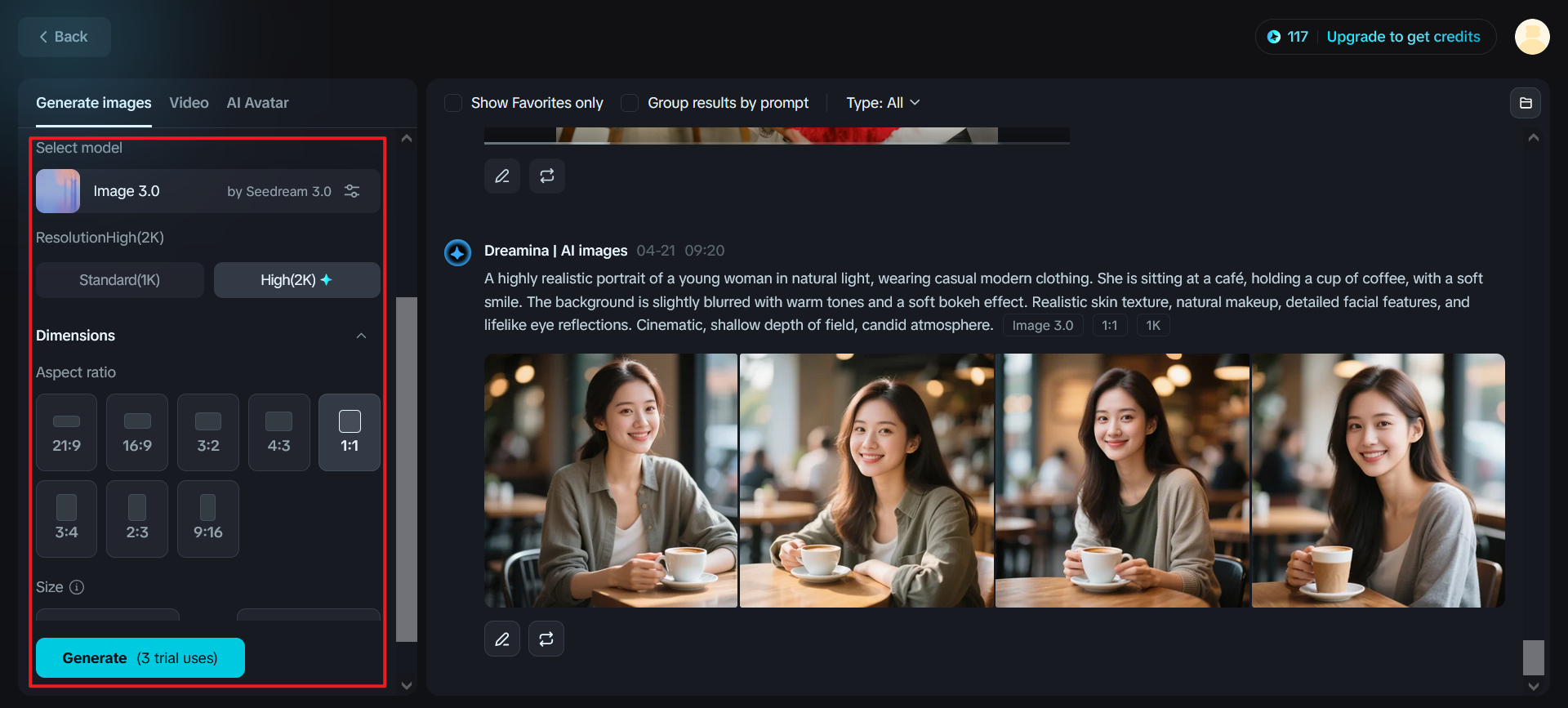 Configura tus ajustes de generación