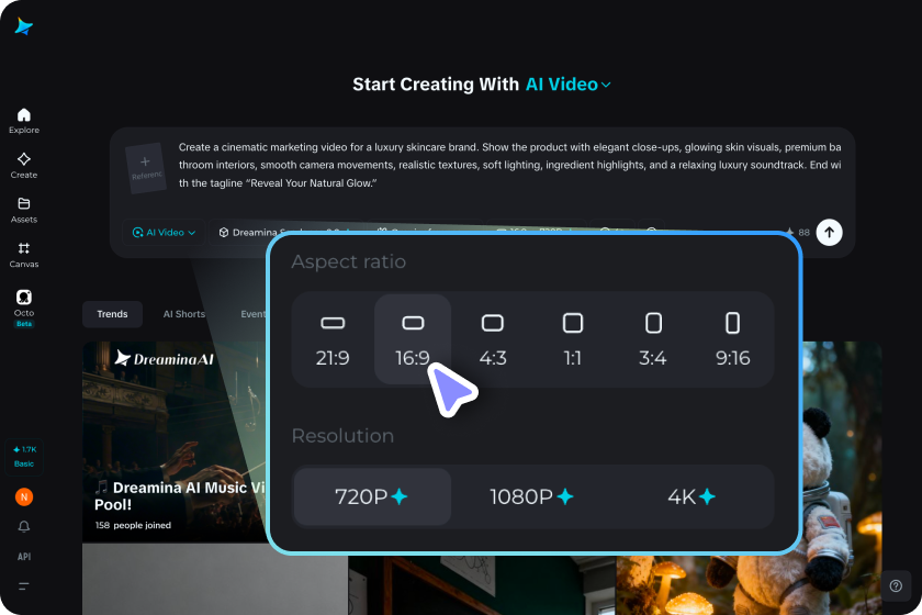 Step 2: Choose a model, customize settings, and generate