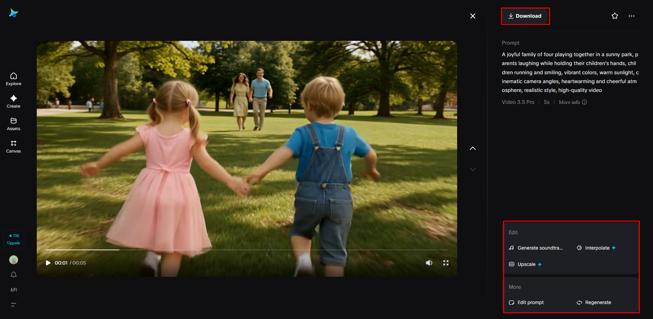 ビデオをカスタマイズしてダウンロード