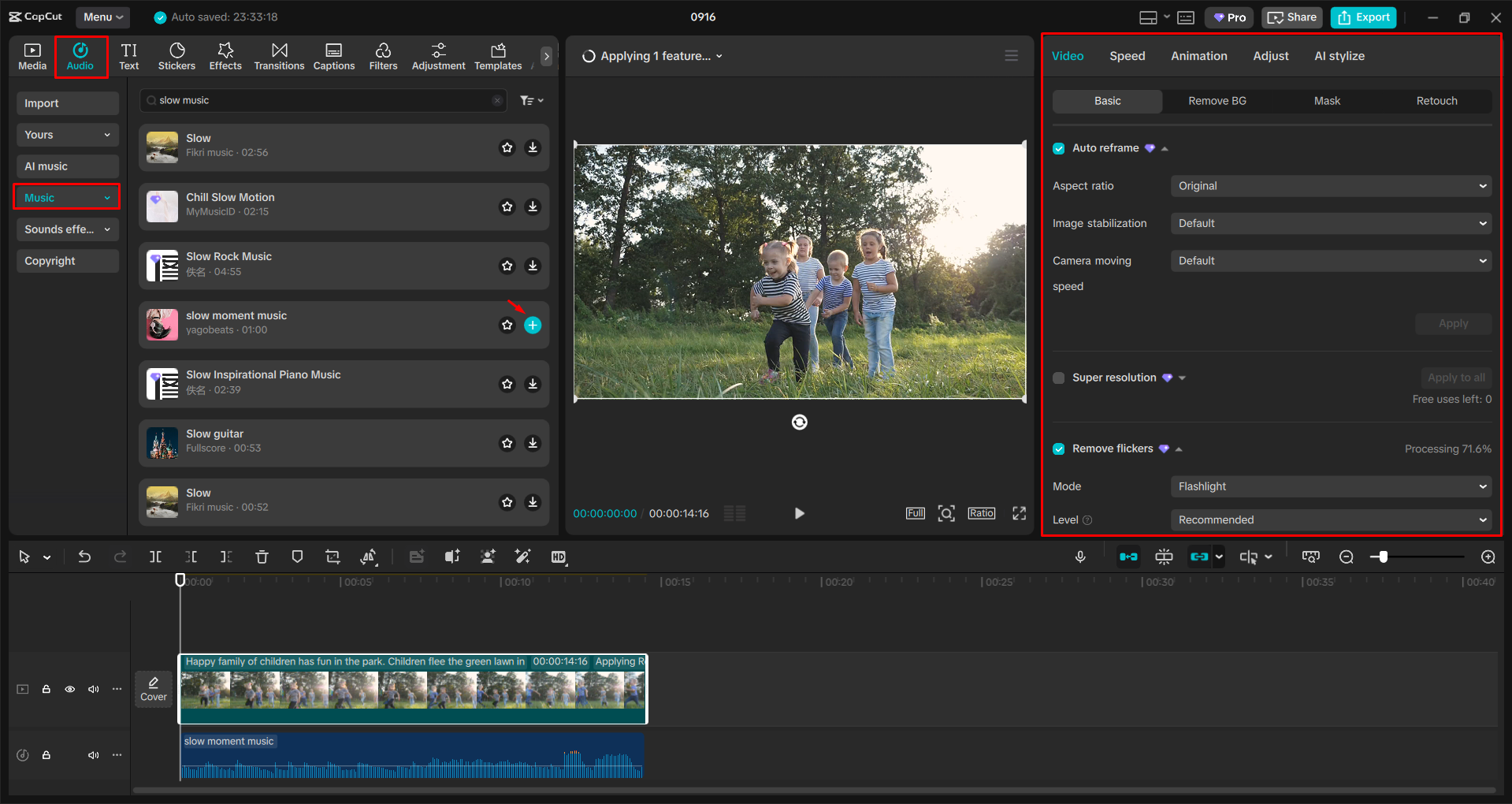 Додавання та редагування відео за допомогою настільного відеоредактора CapCut