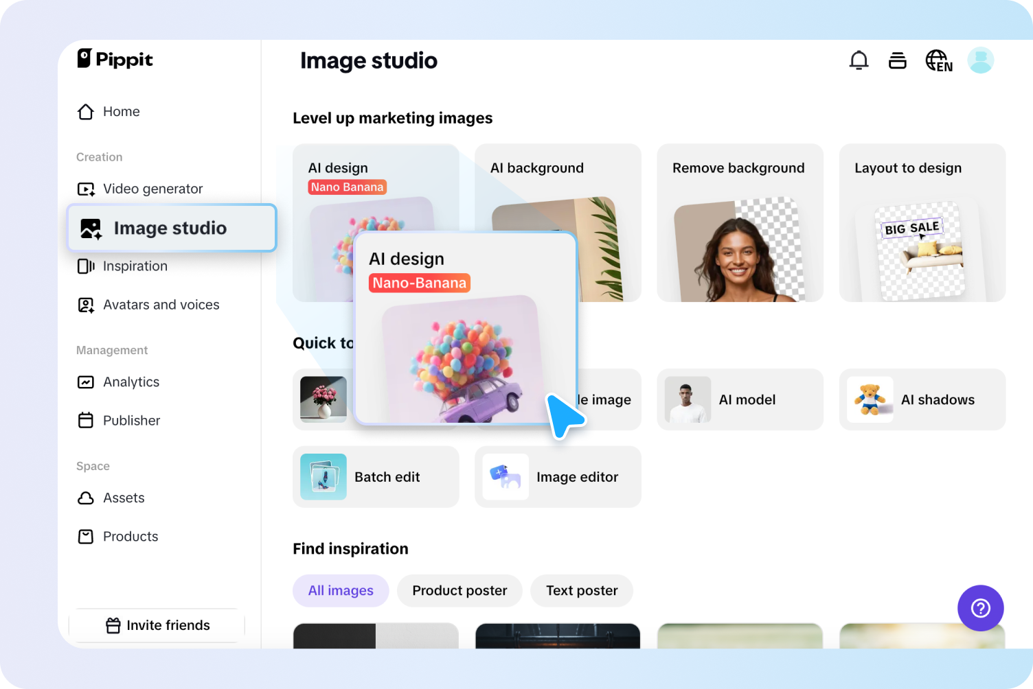 Opening AI design tool