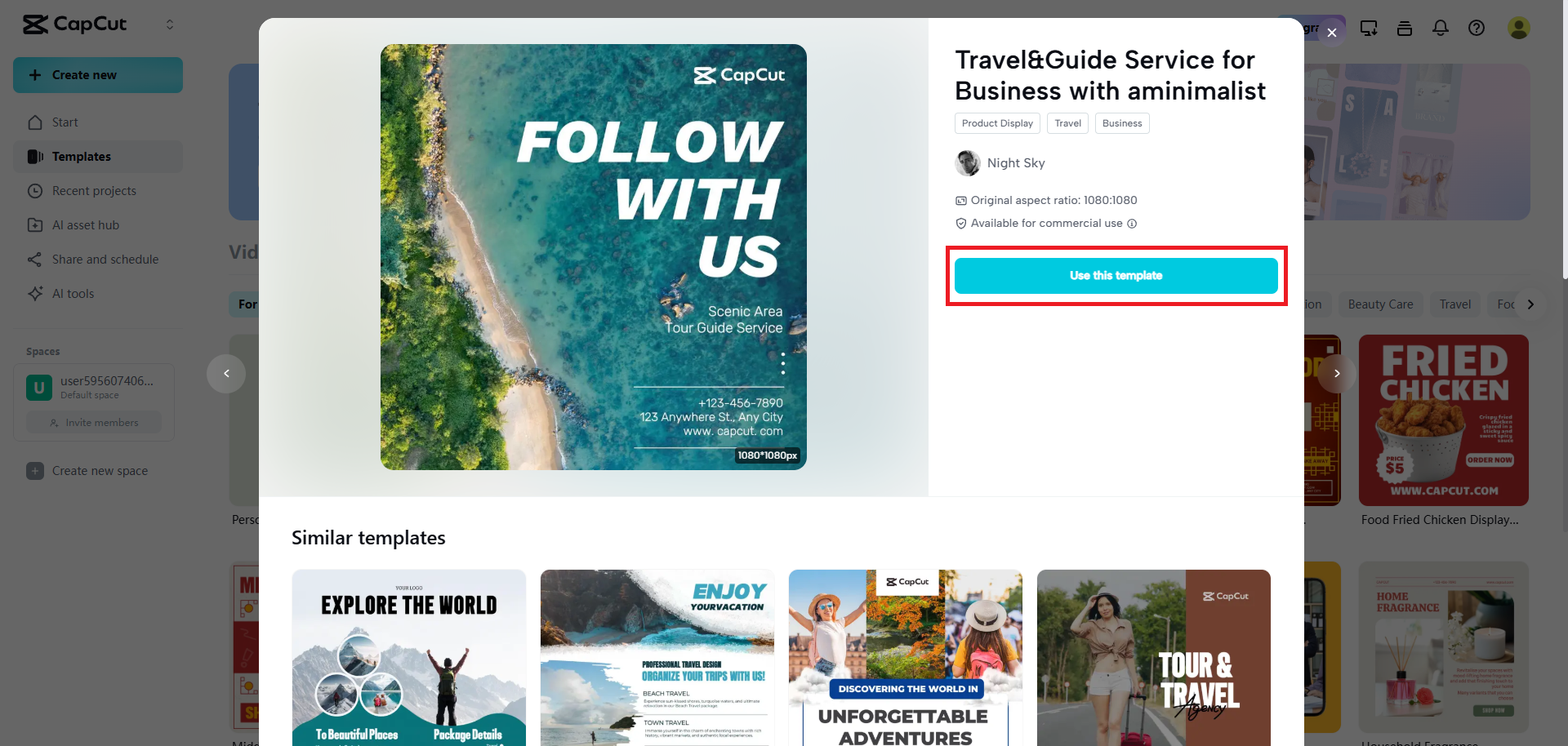 Use your preferred template