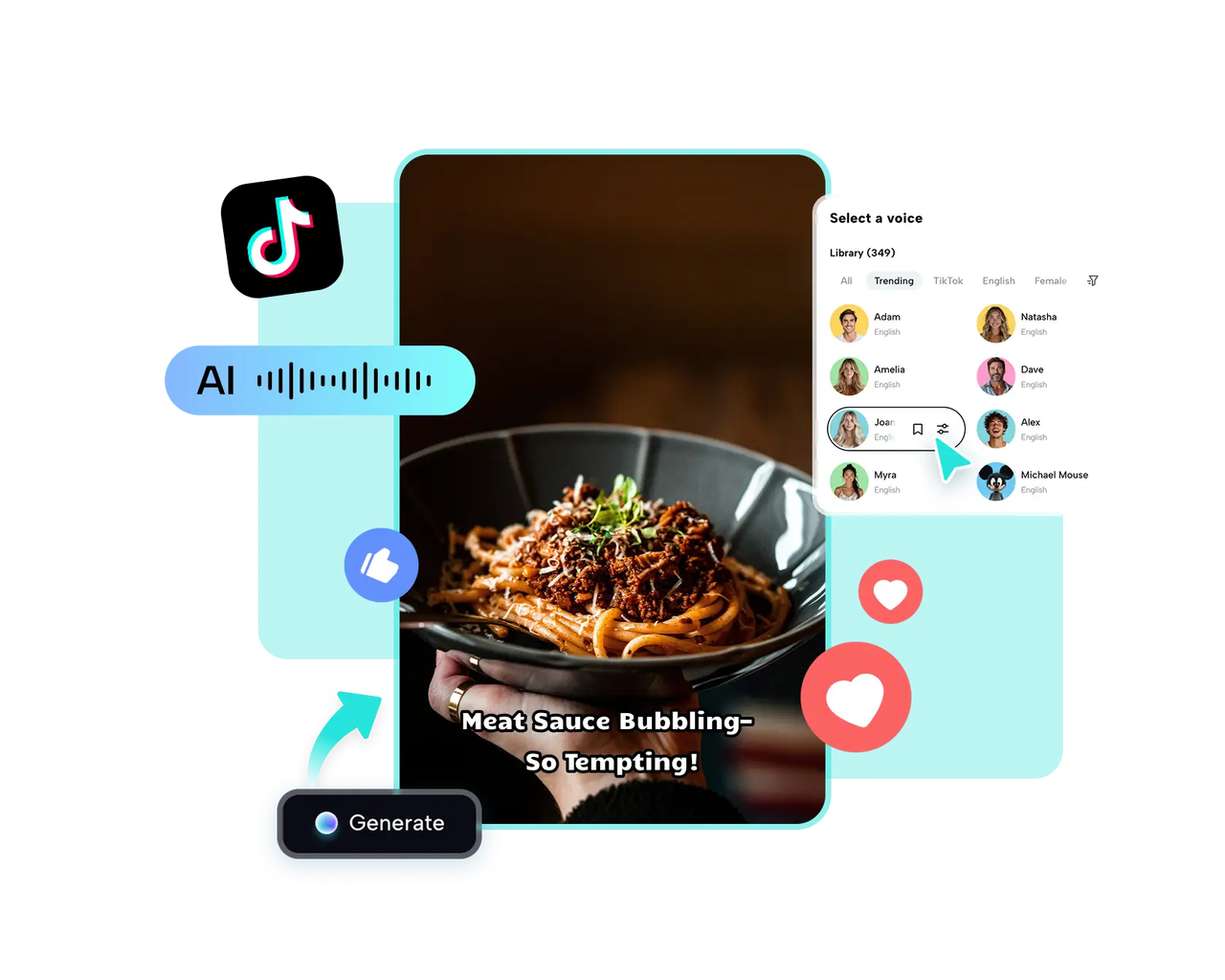 Penjana suara AI TikTok Percuma