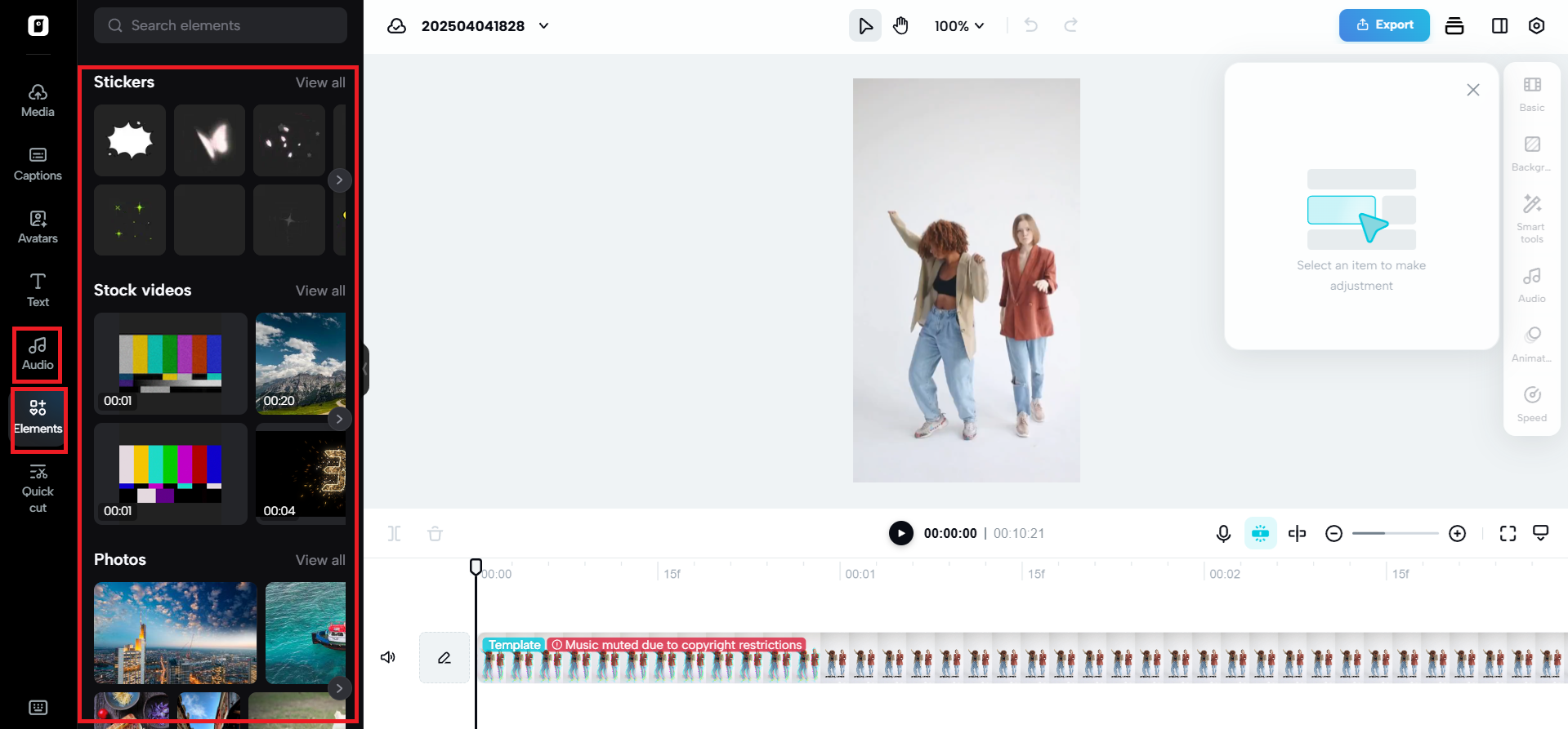 Pre-cleared commercial assets