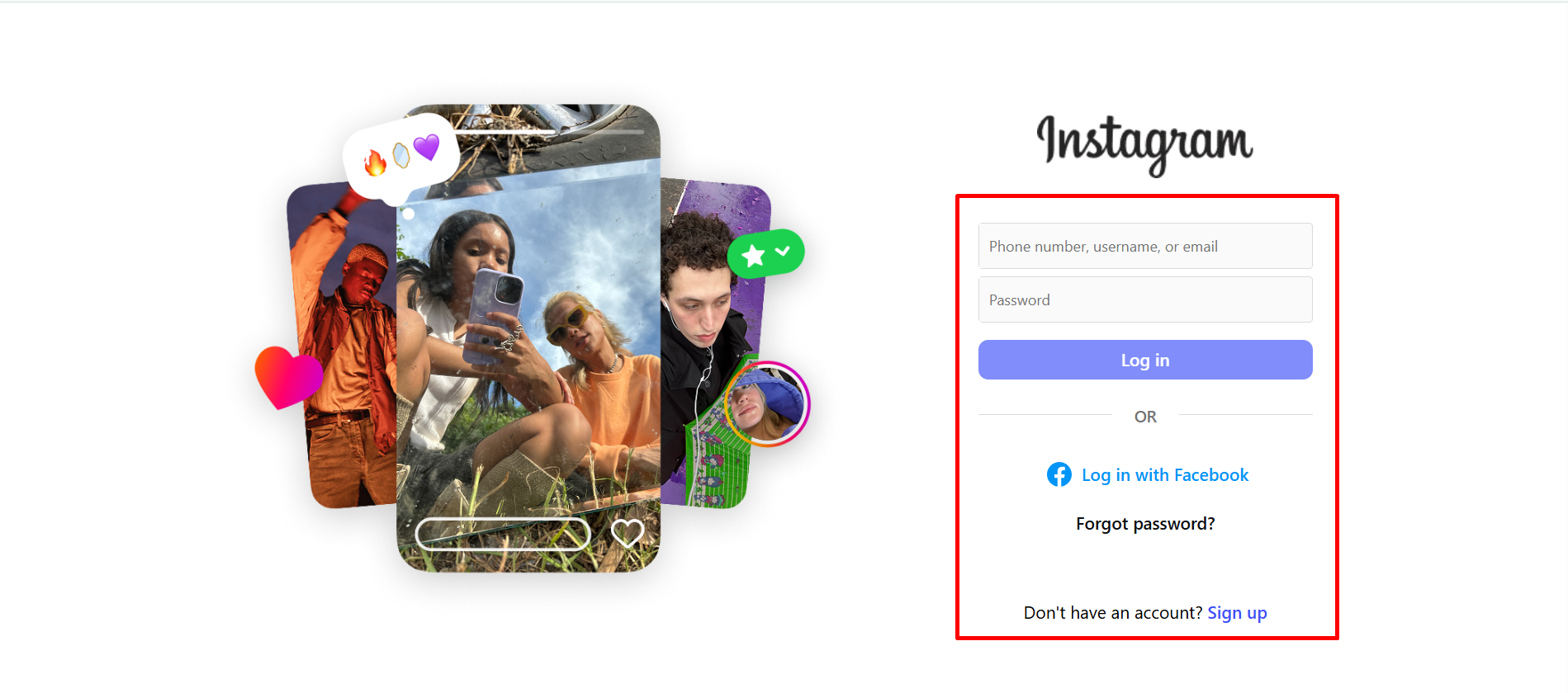 Creating an account to edit profile picture on Instagram