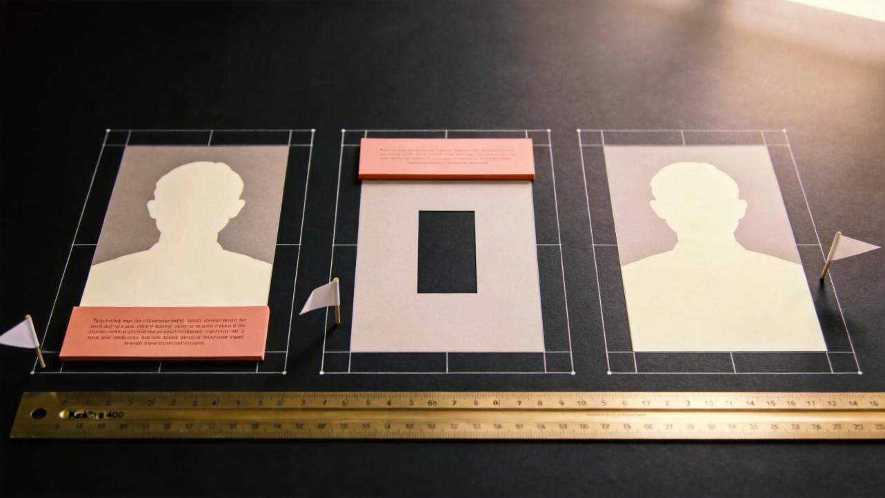 Three vertical frame layouts show subtitles placed at the bottom, top, and center around a silhouette placeholder.