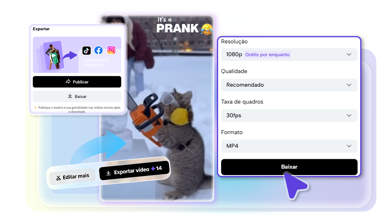 App para fazer vídeos engraçados e criar memes com IA