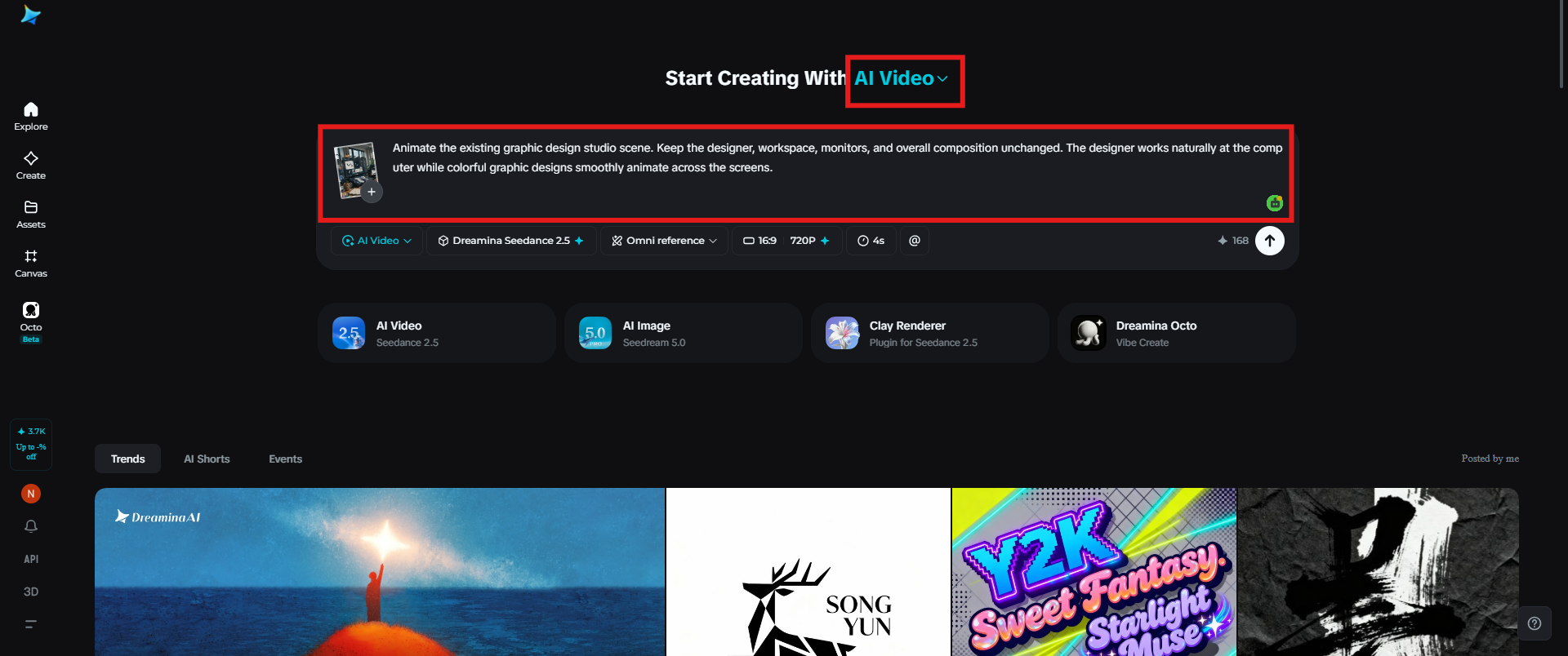Upload the reference image and add a prompt