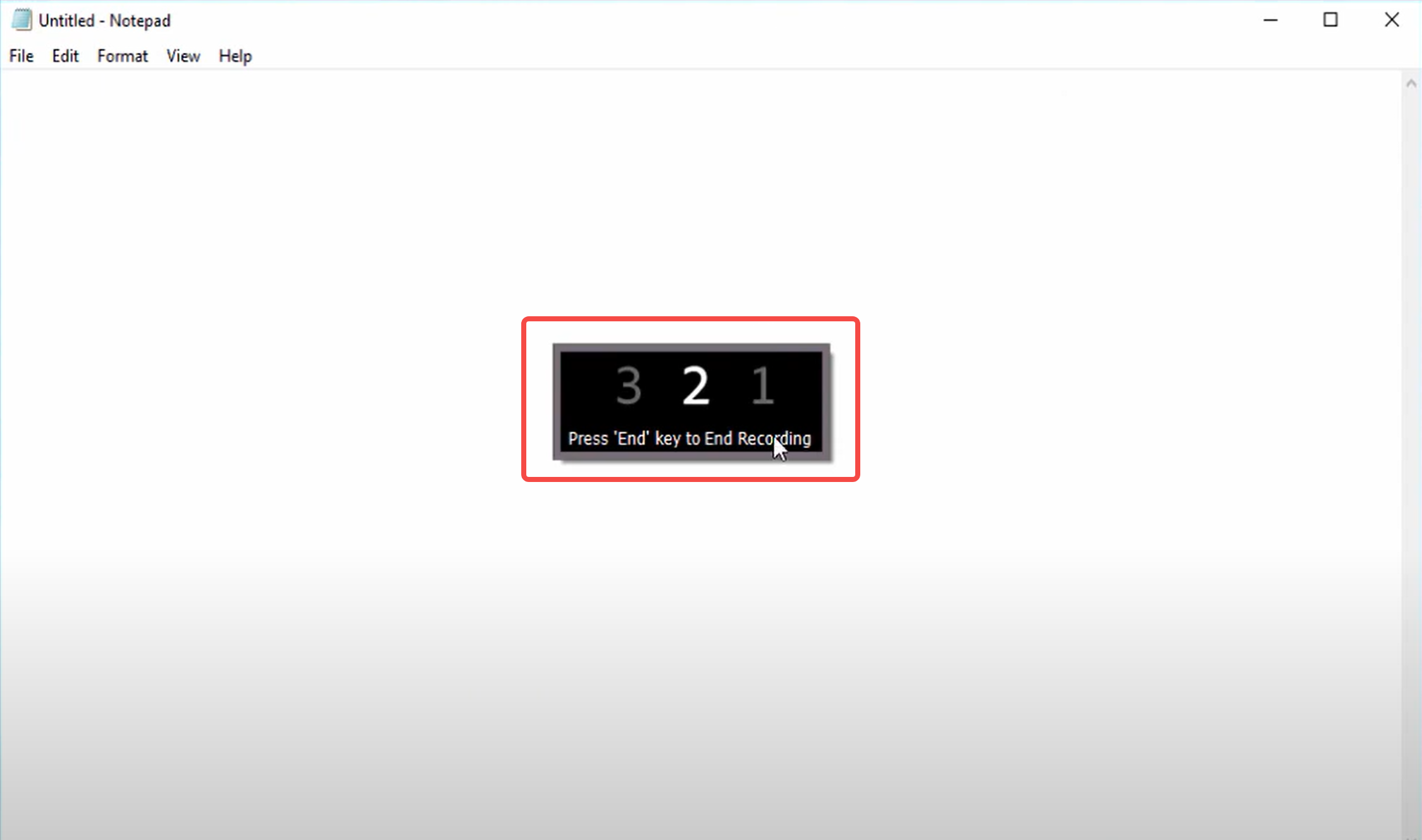 Selecting the screen area to be recorded with the Adobe Screen Recorder