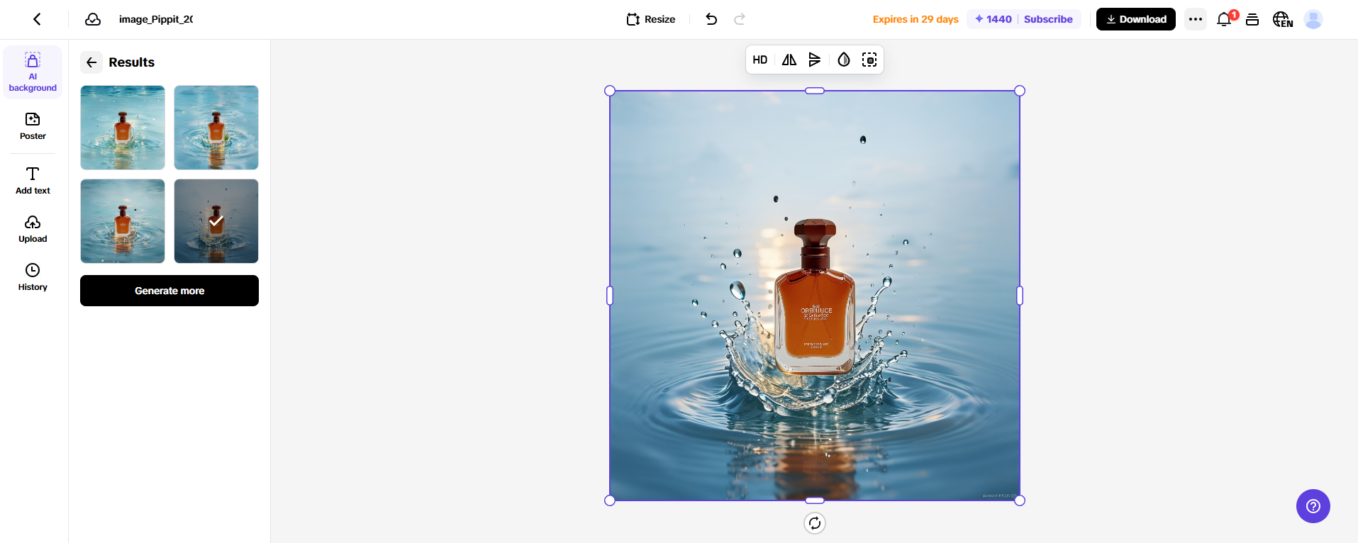Personalized image background