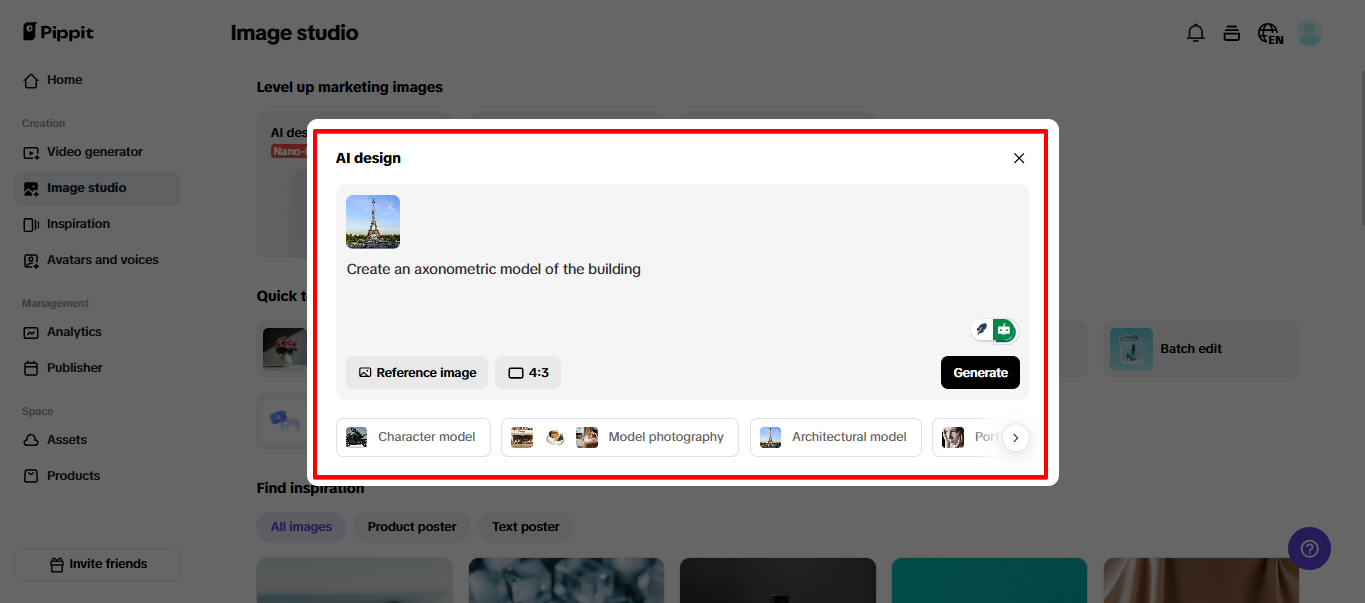 Gumagawa ng larawan sa Pippit