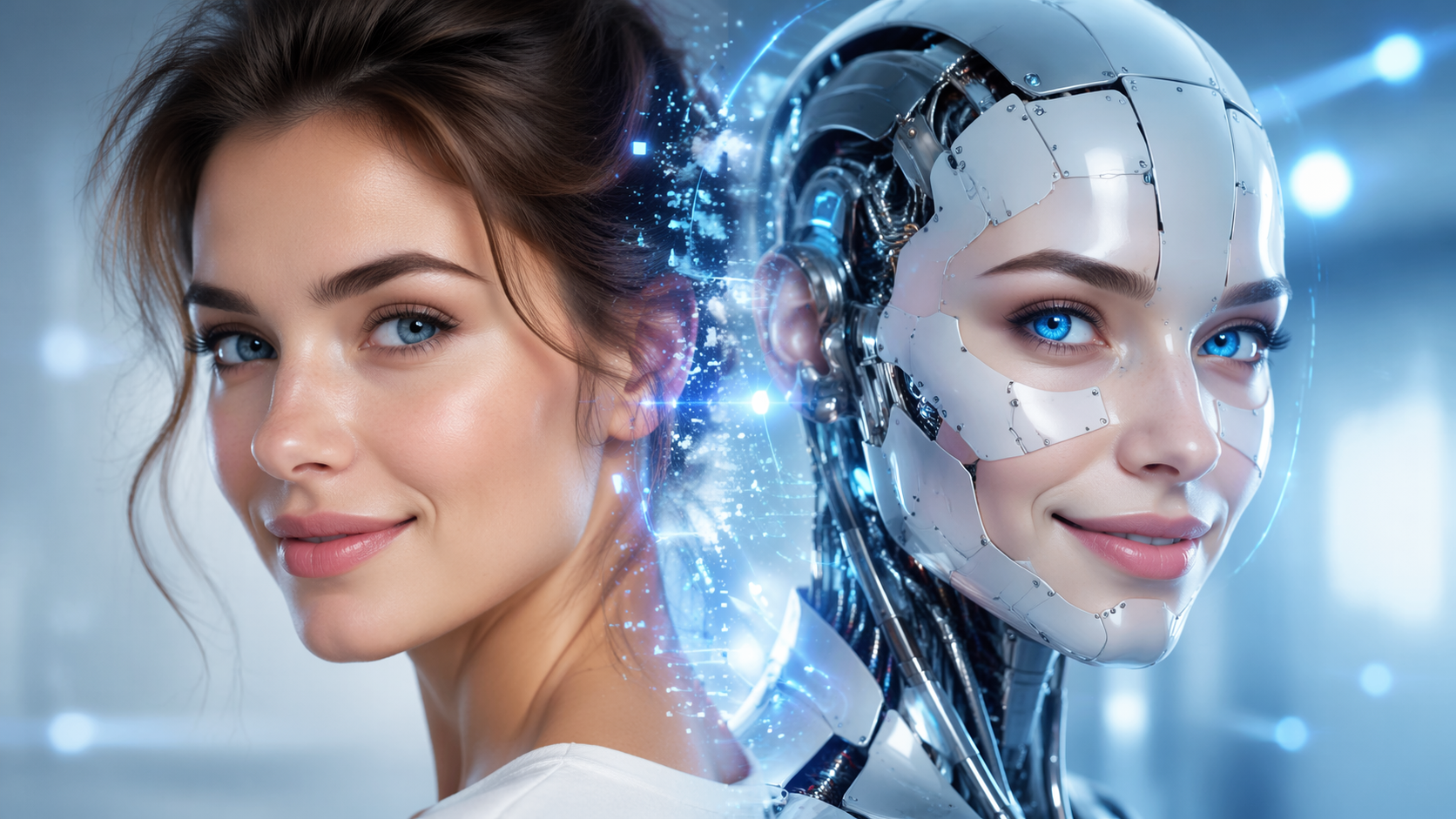Dreamina robot face filter 16:9 hero image