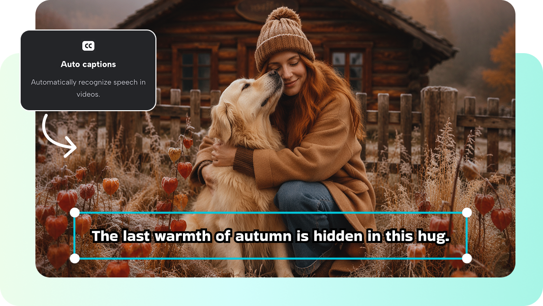 Edit captions before exporting