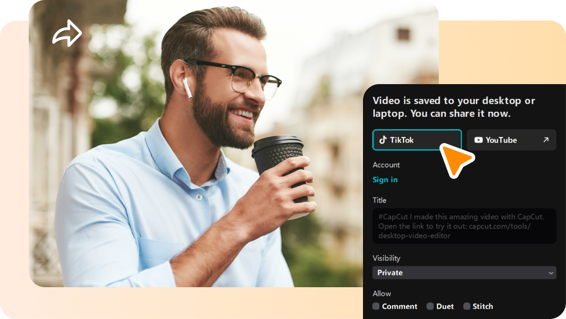 Share Resized Videos with Just One Click