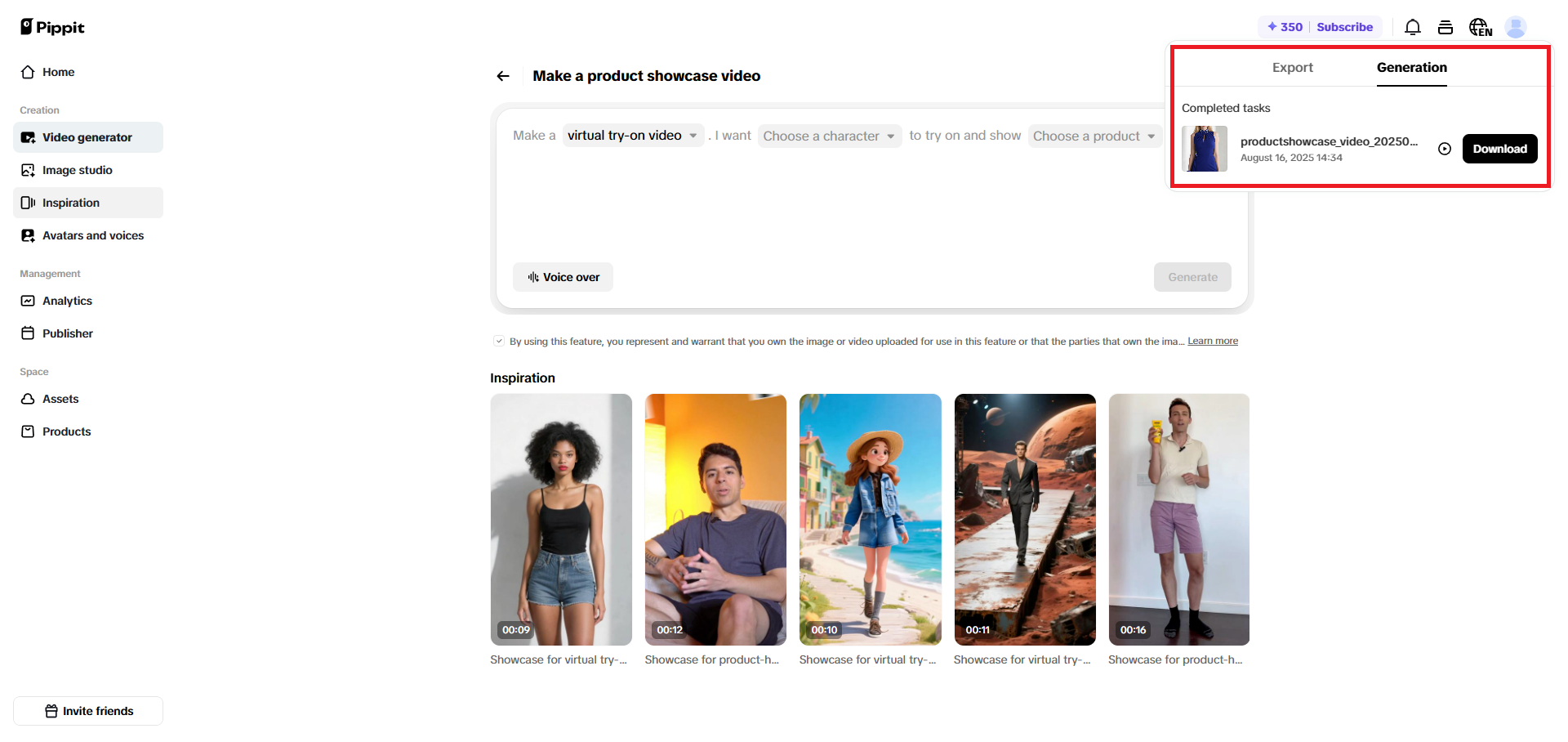 Baixe seu vídeo de experimentação virtual de roupa de Ano Novo