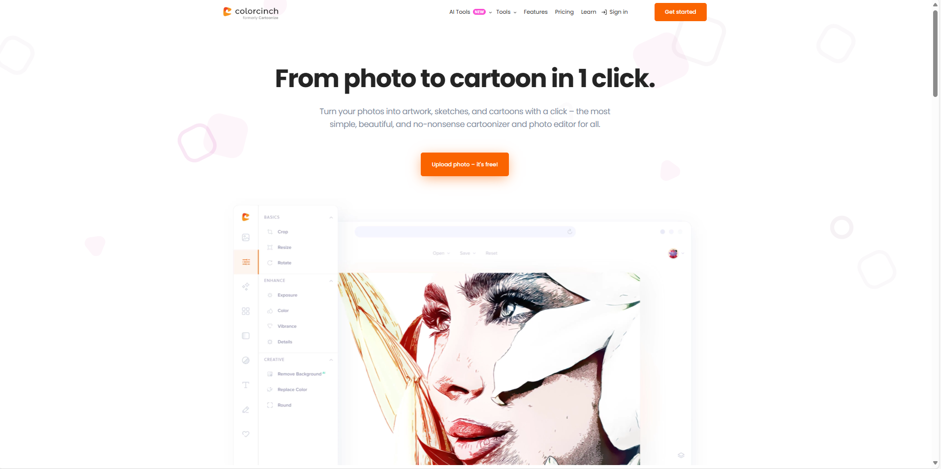 Cartoonize preset effects