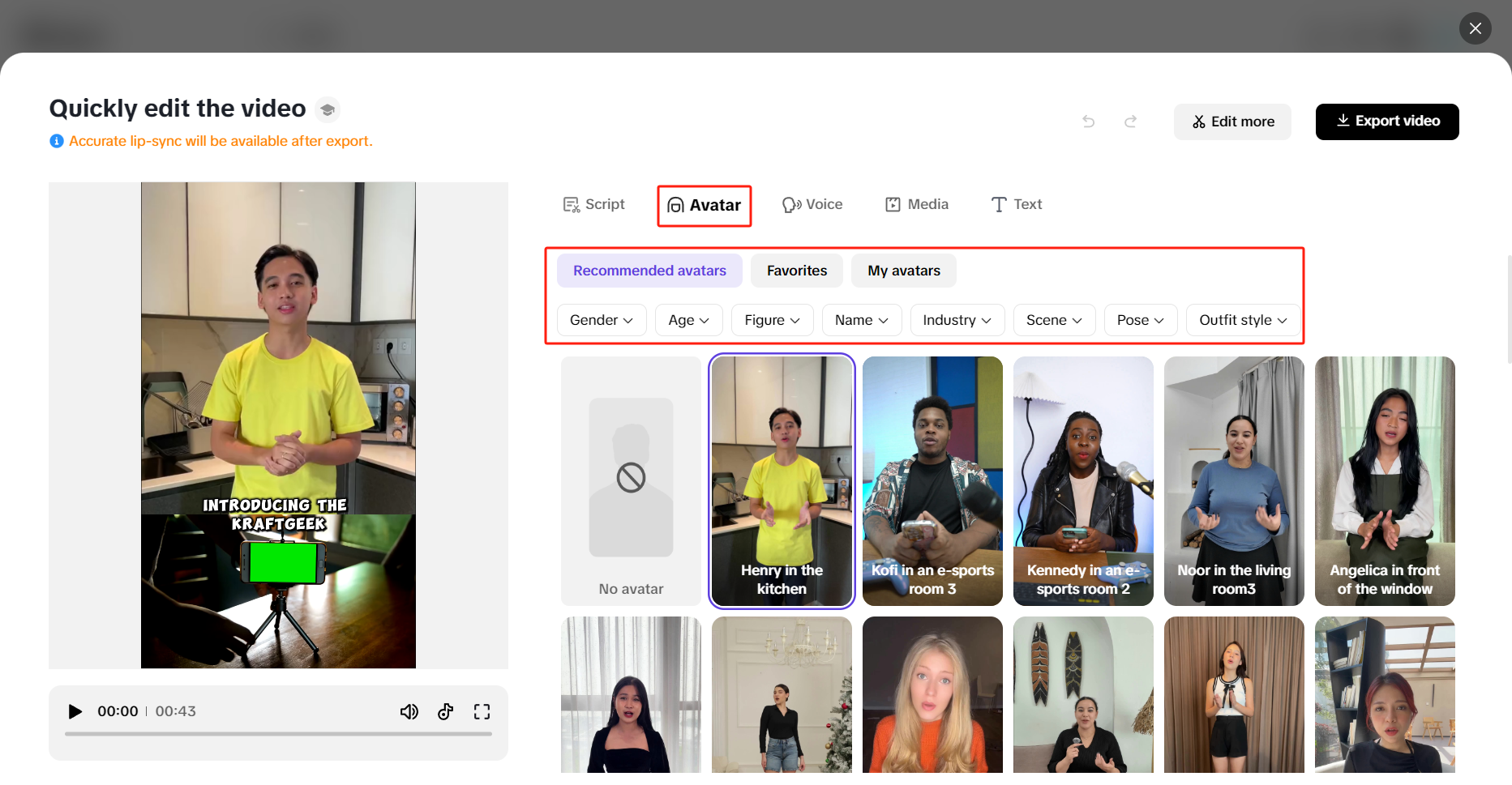 Engaging AI talking avatars