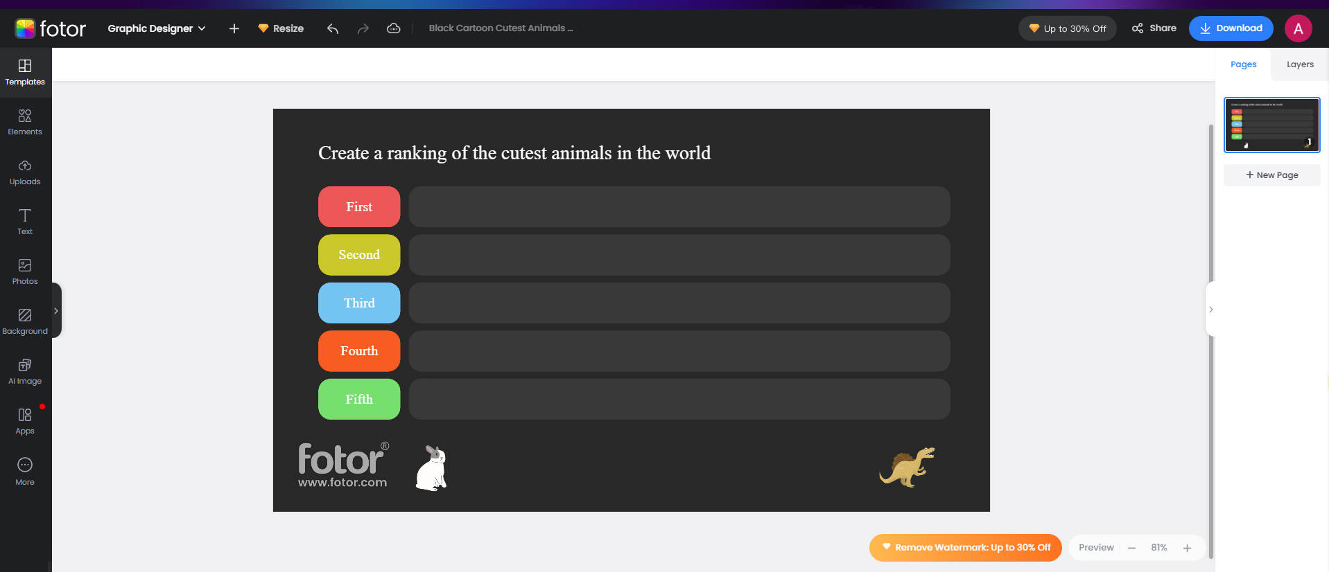 free tier list maker