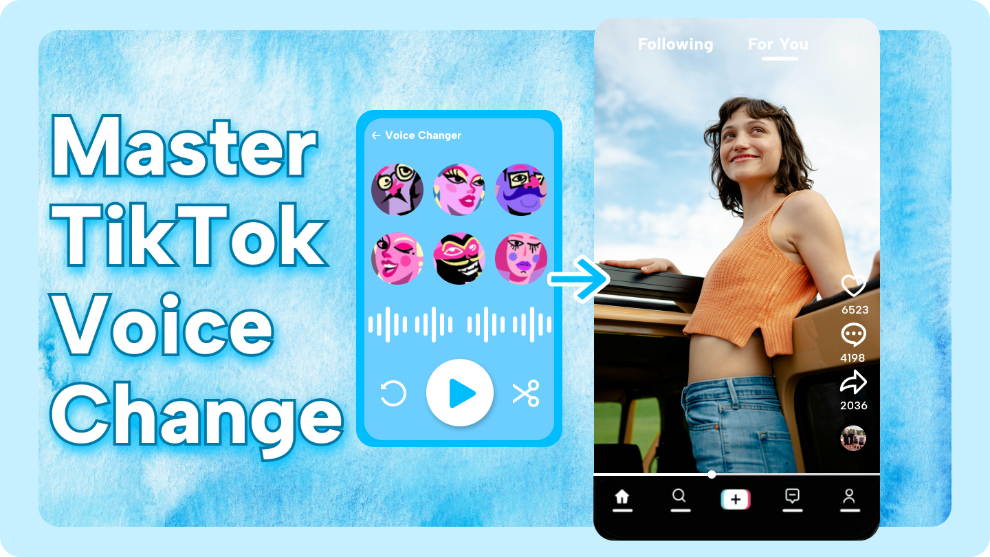 изменение голоса в tiktok