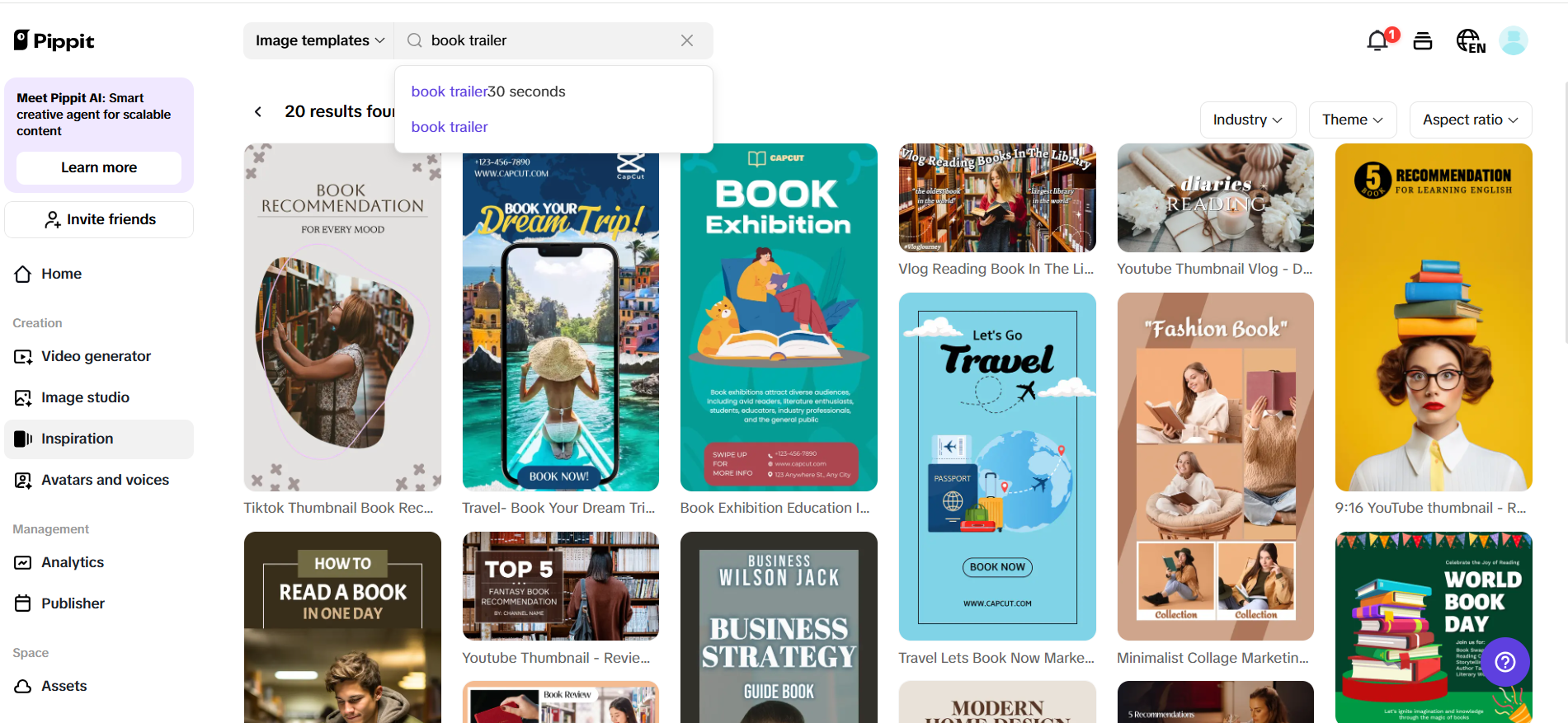 Inspiration interface