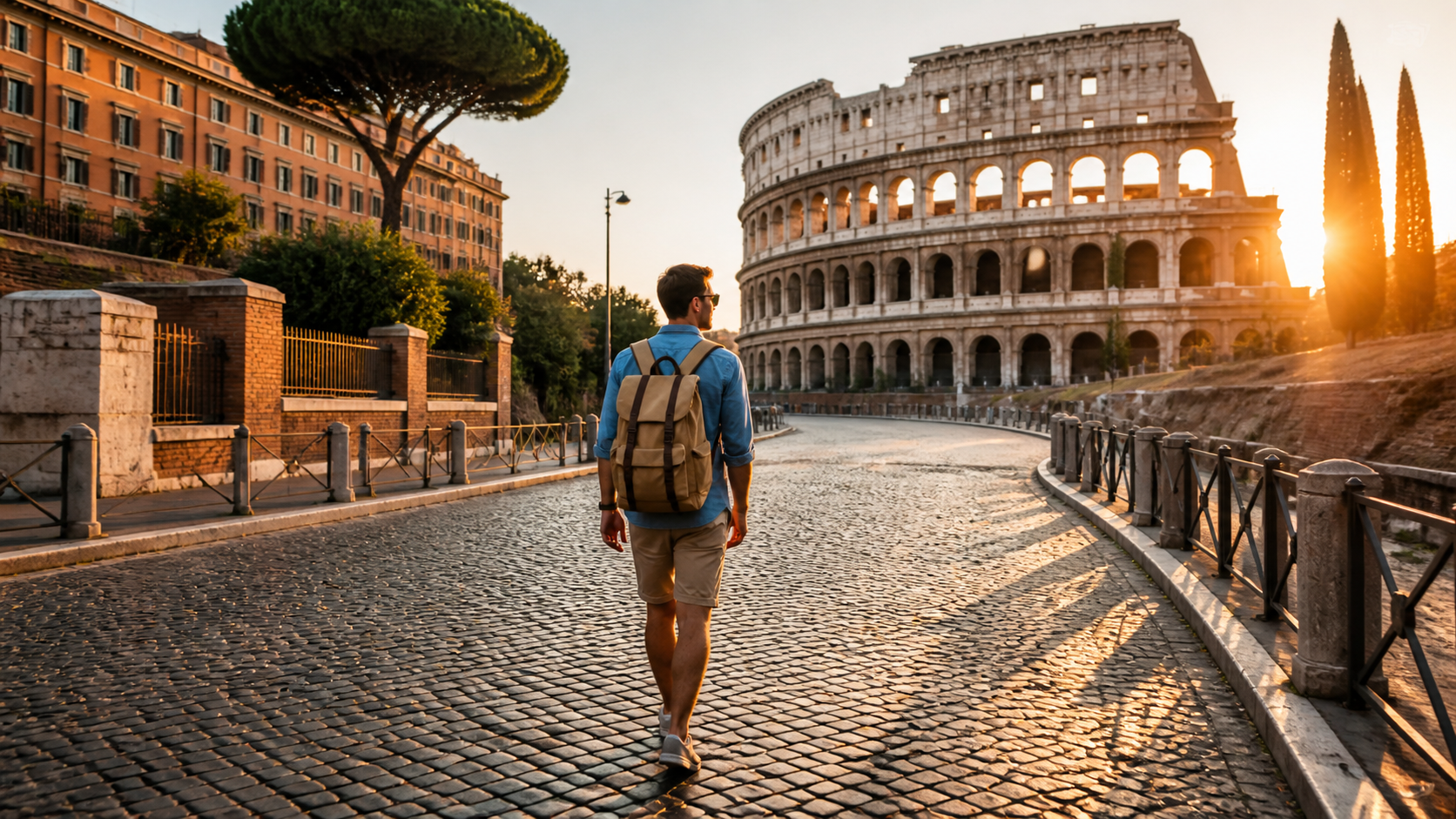 Rome travel guide video original 16:9 hero visual