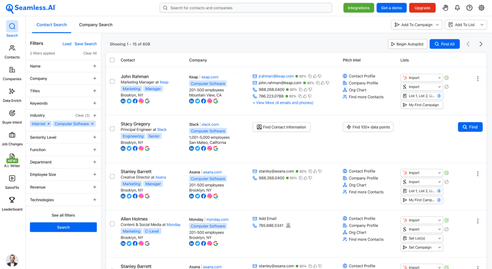 Streamline lead generation tool